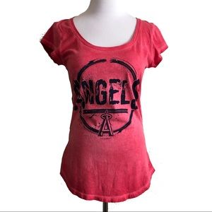 5th & Ocean Angels Baseball Faded Tee